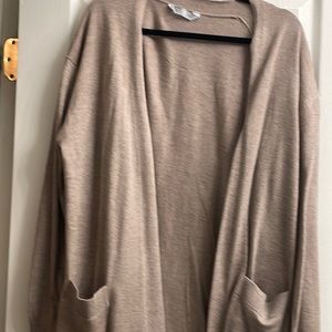 Cashmere blend cardigan size large, never worn fits oversized
